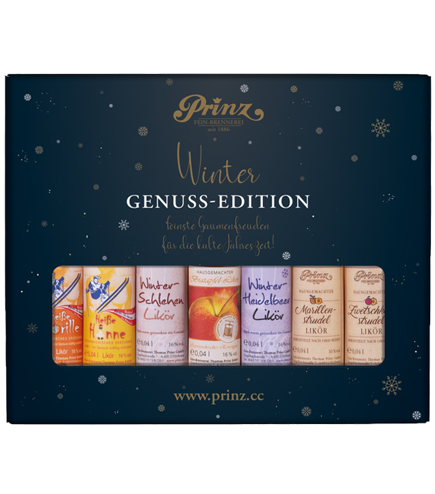 Prinz Geschenkset Winter Genuss-Edition (16 % vol., 0,28 Liter) von Fein-Brennerei Prinz