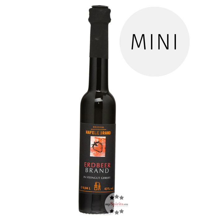 Prinz Hafele Erdbeer Brand Mini 4cl (43 % Vol., 0,04 Liter) von Fein-Brennerei Prinz