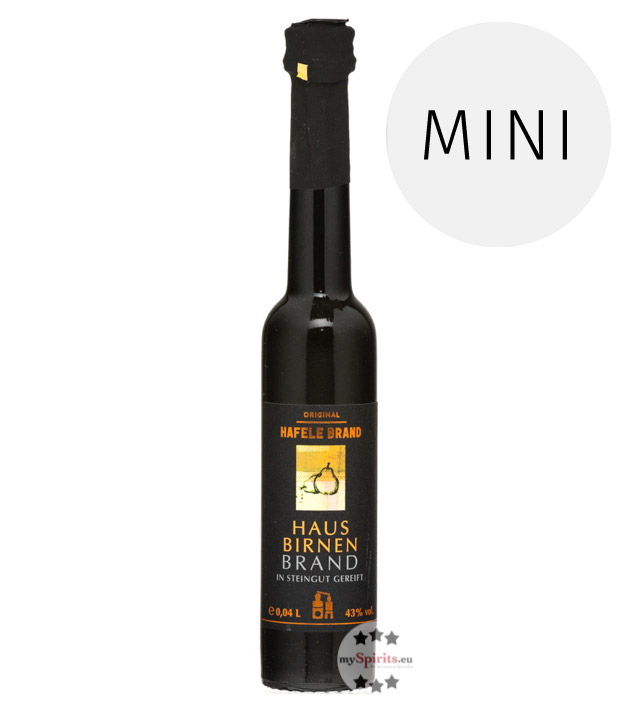 Prinz Hafele Hausbirnen Brand Mini 4cl (43 % Vol., 0,04 Liter) von Fein-Brennerei Prinz