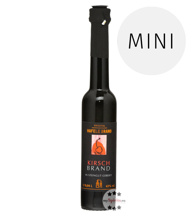 Prinz Hafele Kirsch Brand Mini 4cl (43 % Vol., 0,04 Liter) von Fein-Brennerei Prinz