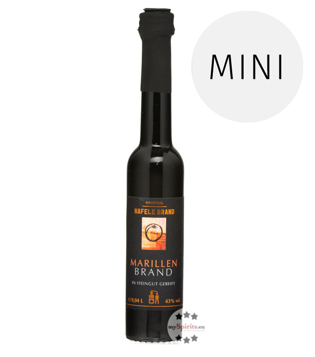 Prinz Hafele Marillenbrand Mini 4cl (43 % Vol., 0,04 Liter) von Fein-Brennerei Prinz