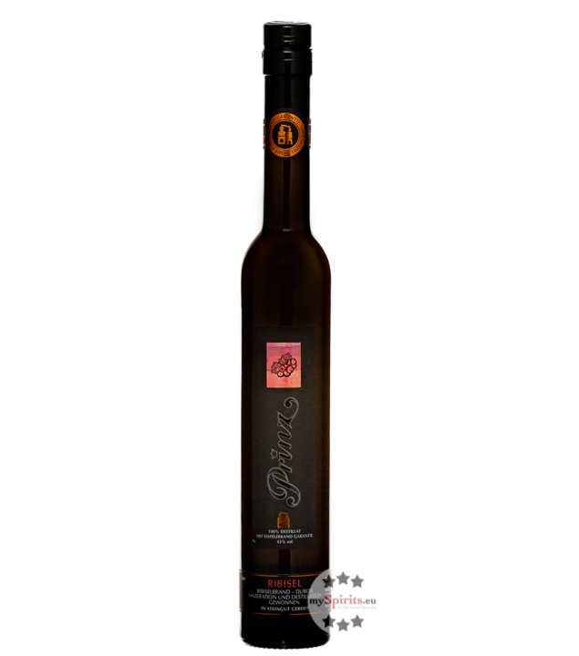 Prinz Hafele Ribisel Brand – rote Johannisbeere (43 % Vol., 0,35 Liter) von Fein-Brennerei Prinz