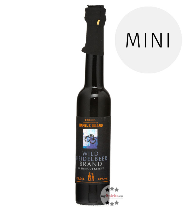 Prinz Hafele Wildheidelbeer Brand Mini 4cl (43 % Vol., 0,04 Liter) von Fein-Brennerei Prinz