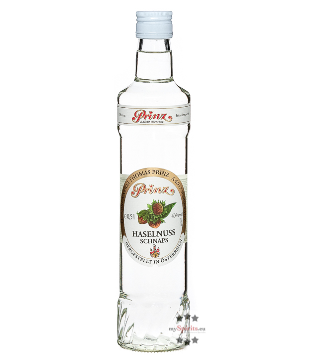 Prinz Haselnuss-Schnaps (40% Vol., 0,5 Liter) von Fein-Brennerei Prinz