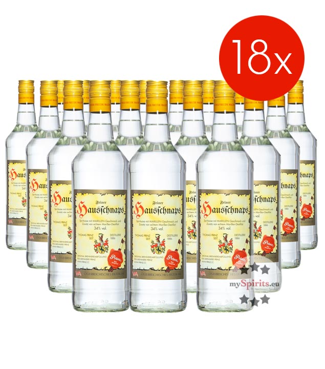 Prinz Hausschnaps / 34% Vol. - 18 Flaschen (34% Vol., 1,0 Liter) von Fein-Brennerei Prinz