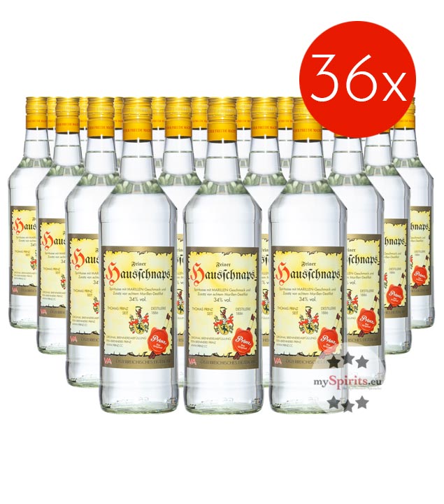 Prinz Hausschnaps / 34% Vol. - 36 Flaschen (34% Vol., 1,0 Liter) von Fein-Brennerei Prinz