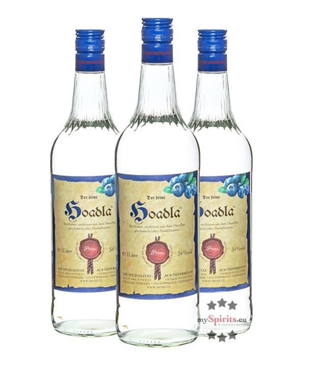 Prinz Hoadla 3er-Set (34 % Vol., 3,0 Liter) von Fein-Brennerei Prinz