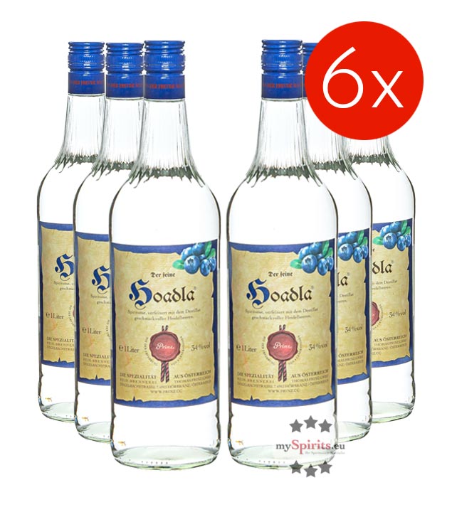 Prinz Hoadla 6er-Set (34 % Vol., 6,0 Liter) von Fein-Brennerei Prinz