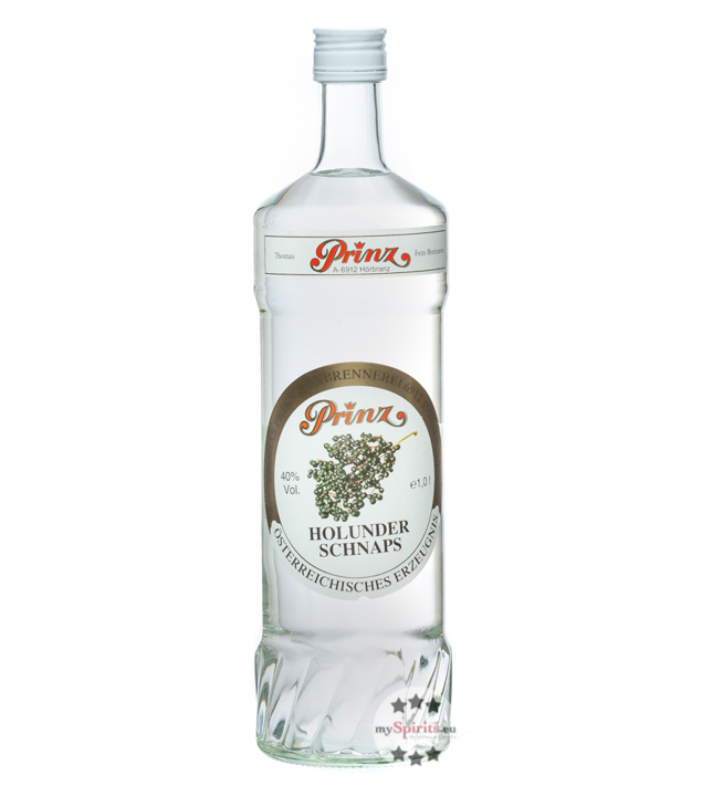 Prinz Holunder Schnaps (40 % Vol., 1,0 Liter) von Fein-Brennerei Prinz