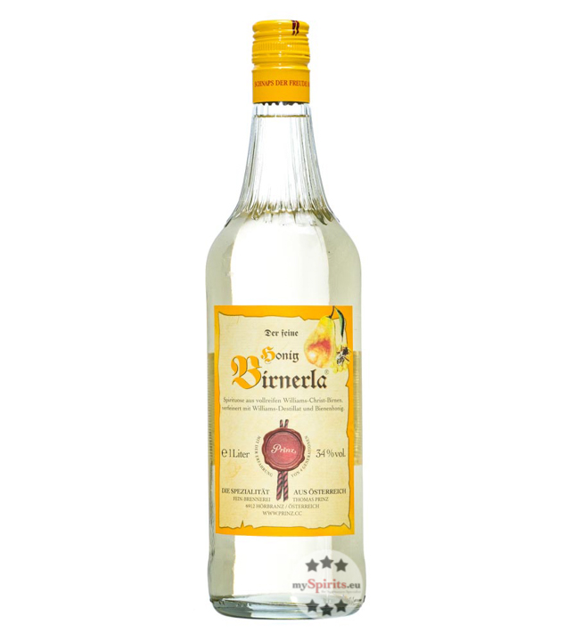 Prinz Honig Birnerla (34 % Vol., 1,0 Liter) von Fein-Brennerei Prinz