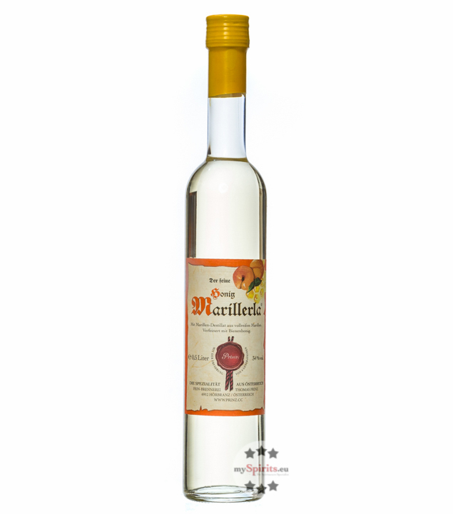 Prinz Honig Marillerla  (34 % Vol., 0,5 Liter) von Fein-Brennerei Prinz