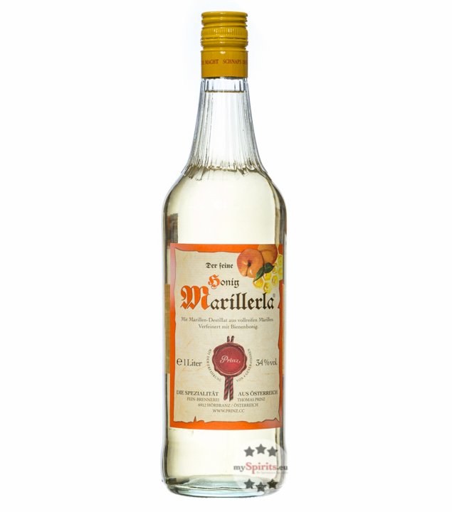 Prinz Honig Marillerla (34 % Vol., 1,0 Liter) von Fein-Brennerei Prinz