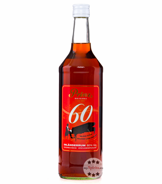 Prinz Inländer-Rum 60 % (60 % vol., 1,0 Liter) von Fein-Brennerei Prinz
