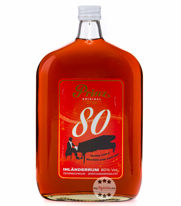 Prinz Inländer-Rum 80 % (80 % vol., 1,0 Liter) von Fein-Brennerei Prinz