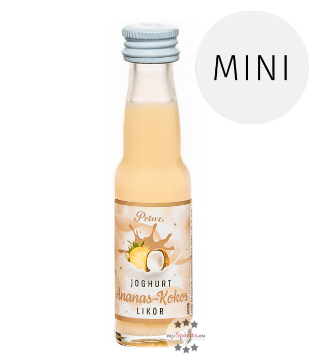 Prinz Joghurt-Ananas-Kokos Likör  (15 % Vol., 0,02 Liter) von Fein-Brennerei Prinz