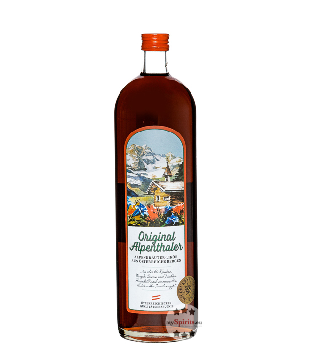 Prinz Alpenthaler Kräuterlikör (20,5 % Vol., 1,0 Liter) von Fein-Brennerei Prinz