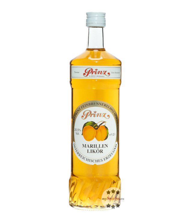 Prinz Marillen-Likör (20,5 % Vol., 1,0 Liter) von Fein-Brennerei Prinz