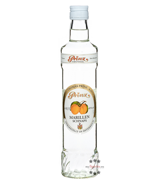 Prinz Marillen-Schnaps  (40% Vol., 0,5 Liter) von Fein-Brennerei Prinz