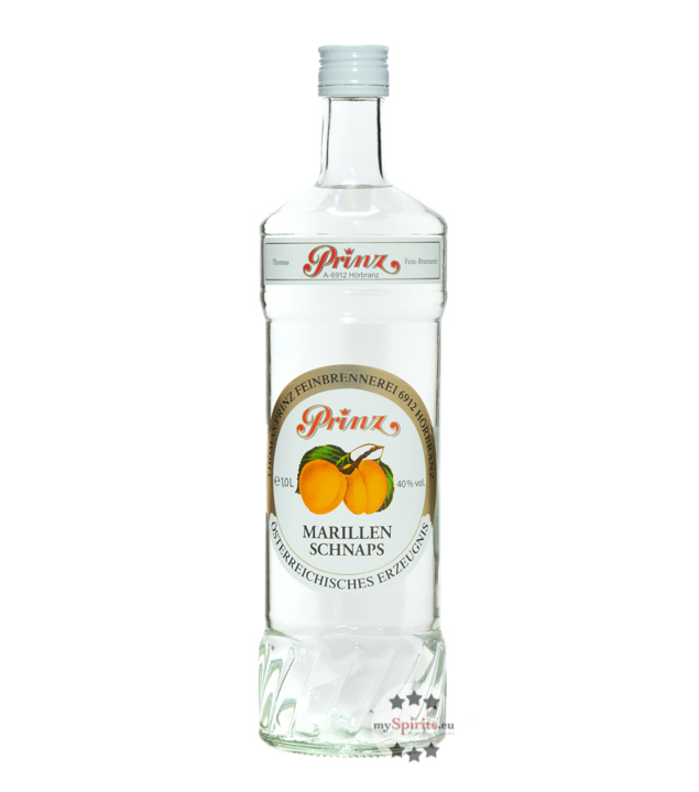 Prinz Marillen Schnaps (40 % Vol., 1,0 Liter) von Fein-Brennerei Prinz