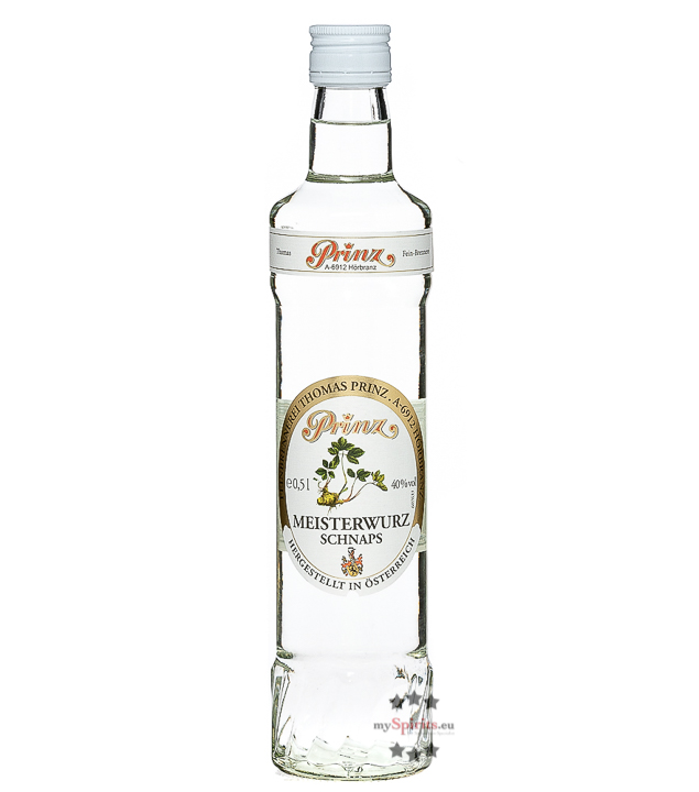 Prinz Meisterwurz  (40% Vol., 0,5 Liter) von Fein-Brennerei Prinz