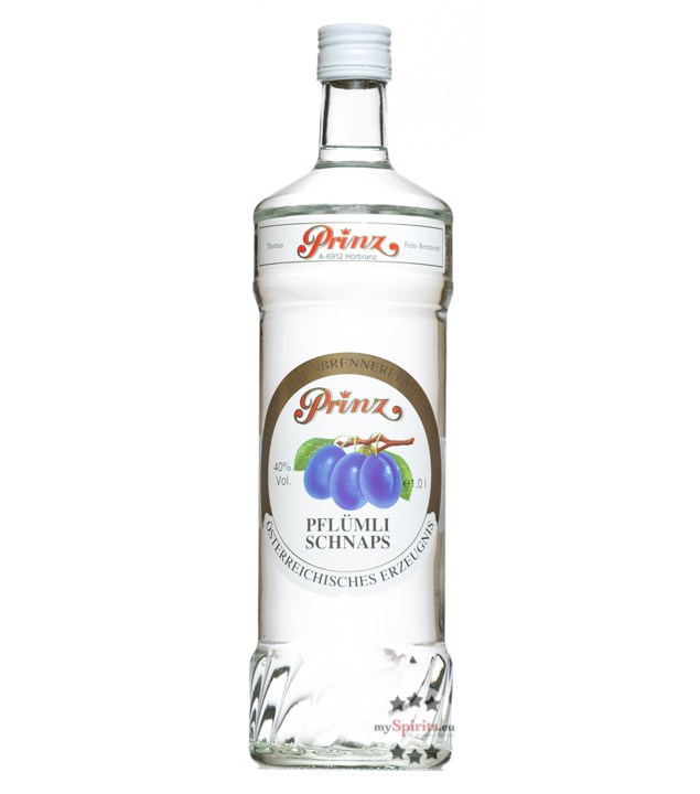 Prinz Pflümli Schnaps (40% Vol., 1,0 Liter) von Fein-Brennerei Prinz