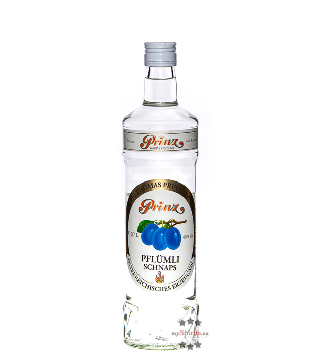 Prinz Pflümli-Schnaps 0,7l (40 % Vol., 0,7 Liter) von Fein-Brennerei Prinz