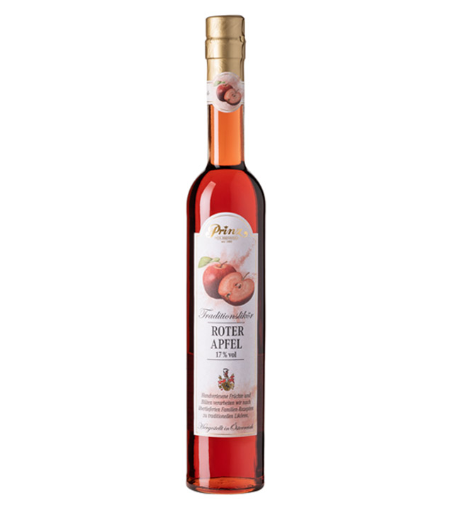 Prinz Roter Apfel Traditionslikör (17 % Vol., 0,5 Liter) von Fein-Brennerei Prinz