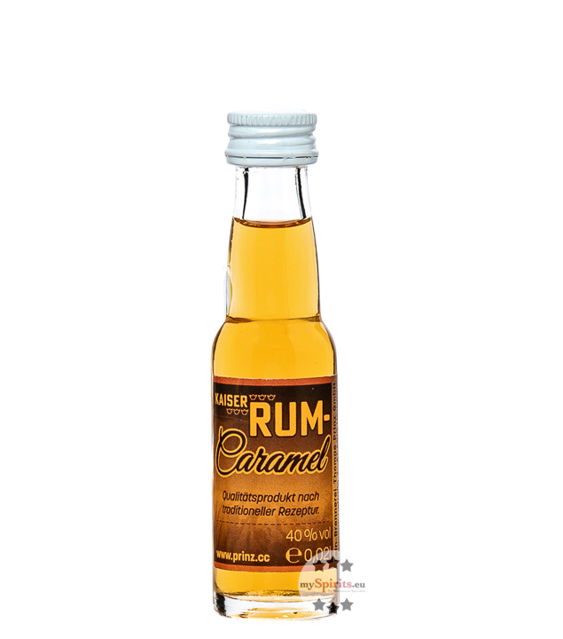 Prinz Rum-Caramel Likör mit Inländerrum  (40 % vol, 0,02 Liter) von Fein-Brennerei Prinz