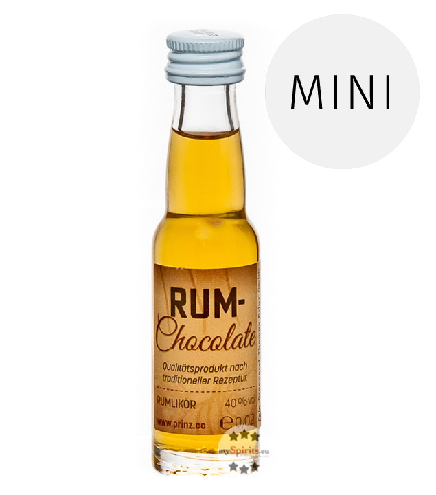 Prinz Rum-Chocolate Likör mit Inländerrum  (40 % Vol., 0,02 Liter) von Fein-Brennerei Prinz