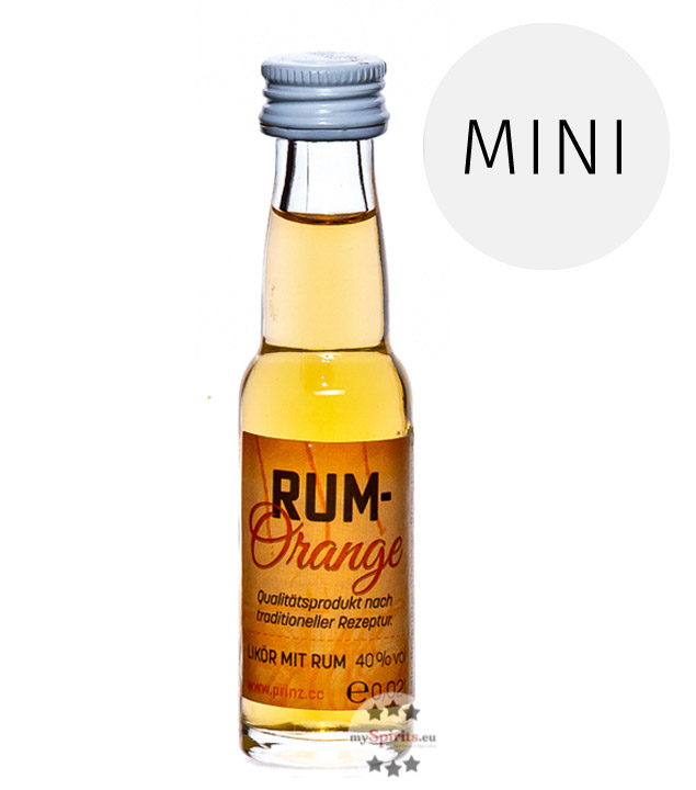 Prinz Rum Orange Likör mit Inländerrum  (40% Vol., 0,02 Liter) von Fein-Brennerei Prinz