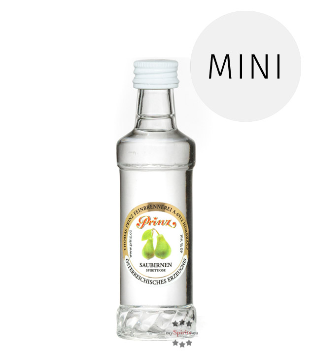 Prinz Saubirnen-Schnaps Mini 4cl (40 % Vol., 0,04 Liter) von Fein-Brennerei Prinz