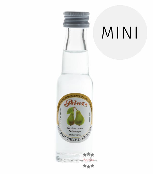 Prinz Saubirnen Schnaps  (40 % Vol., 0,02 Liter) von Fein-Brennerei Prinz