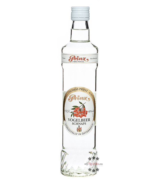 Prinz Vogelbeer-Schnaps  (40 % Vol., 0,5 Liter) von Fein-Brennerei Prinz