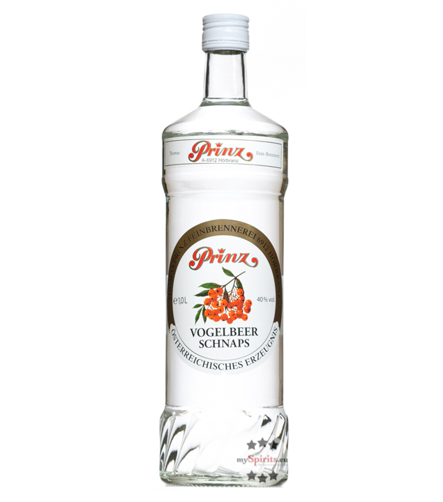 Prinz Vogelbeer Schnaps (40 % Vol., 1,0 Liter) von Fein-Brennerei Prinz