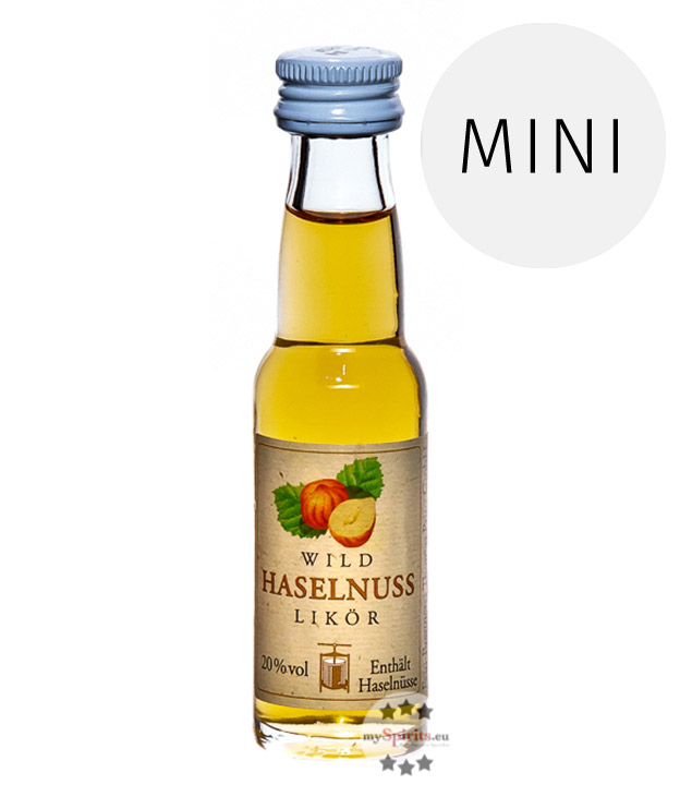 Prinz Wild-Haselnuss Likör  (20 % Vol., 0,02 Liter) von Fein-Brennerei Prinz