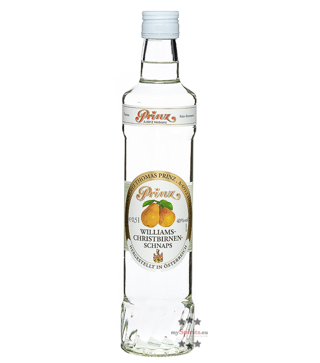 Prinz Williams-Birnen-Schnaps (40% Vol., 0,5 Liter) von Fein-Brennerei Prinz