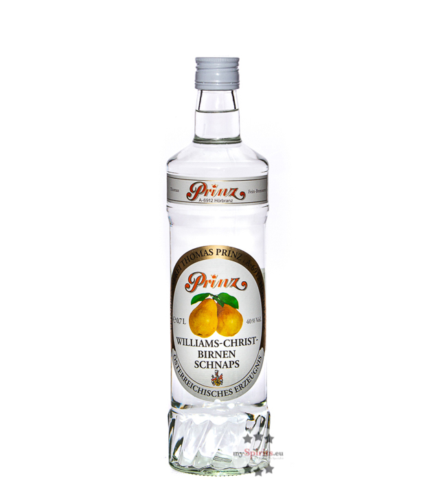 Prinz Williams-Birnen Schnaps 0,7l (40 % Vol., 0,7 Liter) von Fein-Brennerei Prinz