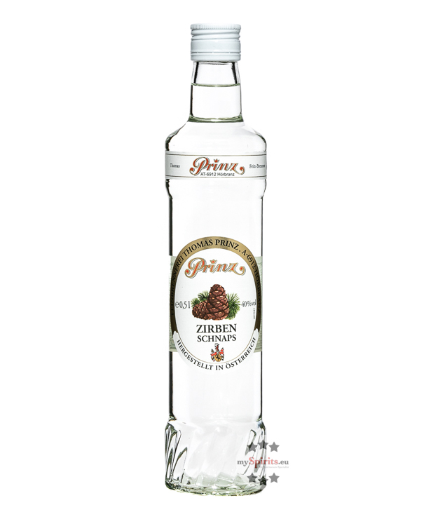 Prinz Zirben Schnaps  (40 % Vol., 0,5 Liter) von Fein-Brennerei Prinz