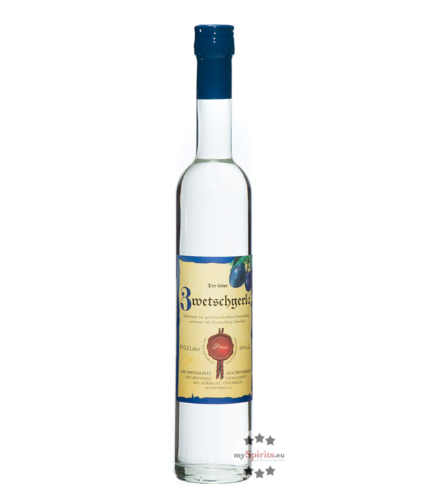 Prinz Zwetschgerla (34% Vol., 0,5 Liter) von Fein-Brennerei Prinz