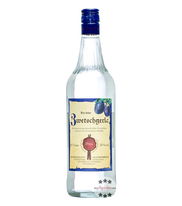 Prinz Zwetschgerla (34% Vol., 1,0 Liter) von Fein-Brennerei Prinz