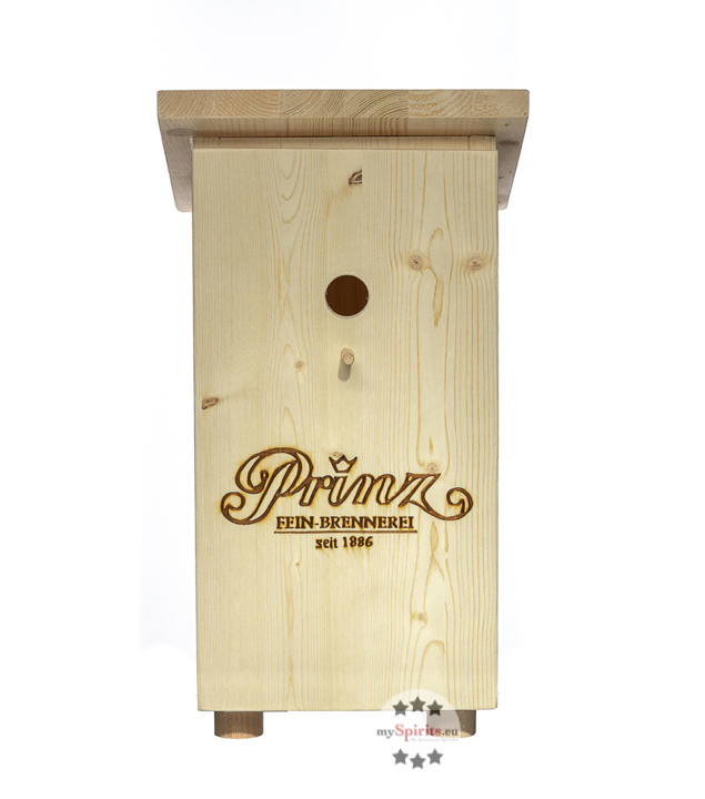 Prinz Zwitscherkasten: Schnapshäusle aus Holz Prinz Zwitscherkasten: Schnapshäusle aus Holz von Fein-Brennerei Prinz