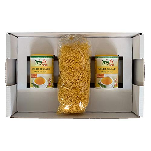 Feinfix 2x Pure Hühner Boullion 225g für 9 Liter Suppen-Brühe inkl. Nudeln 250g Feinfix 2x Pure Hühner Boullion 225g für 9 Liter Suppen-Brühe inkl. Nudeln 250g von FeinFix