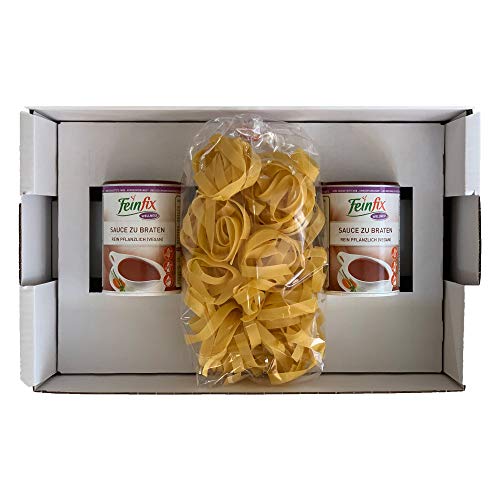 Feinfix 2x Wellness Sauce zu Braten 200g ★ ( 2,2l Soße ) inkl. Nudeln 250g von FeinFix