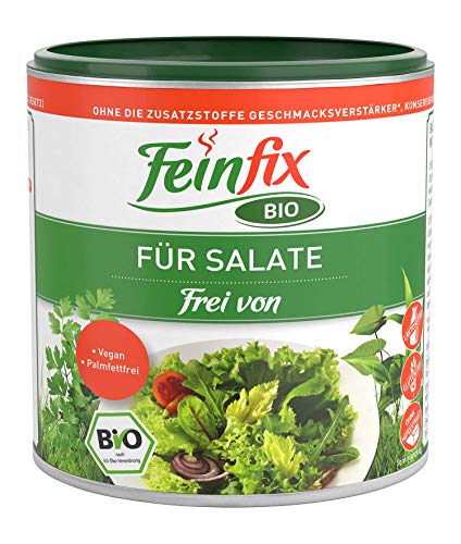 Feinfix Bio Salatdressing Kräuter 320g für Salate | ohne Hefeextrakt Kräutermischung zum Anmachen | Gewürzmischung gemischt für Dressing | Würzig getrocknete Salatkräuter fertig | XQ-6H0X-7C6Y von FeinFix