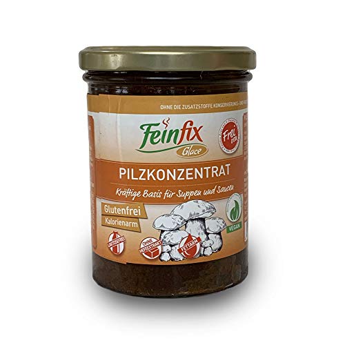 Feinfix Pilzkonzentrat 420g für 10 Liter Pilz-Fond + 140g EXTRA Überraschungsfond| für Suppe und Sauce | Pilz Fond Konzentrat Frei von | Glutenfrei | Kalorienarm | Laktosefrei | Ohne Hefeextrakt von FeinFix