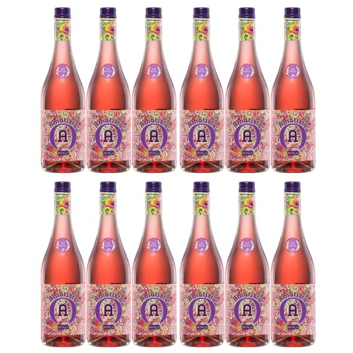 Anecoop Bodegas Amatista Moscato Rosado Frizzante Lieblich Roséwein Spanien inkl. FeinWert E-Book (12 x 0,75 l) von FeinWert