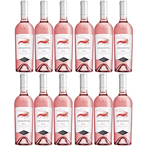 Aragosta rosé DOC Roséwein Wein trocken Italien I Visando Paket (12 x 0,75l) von FeinWert