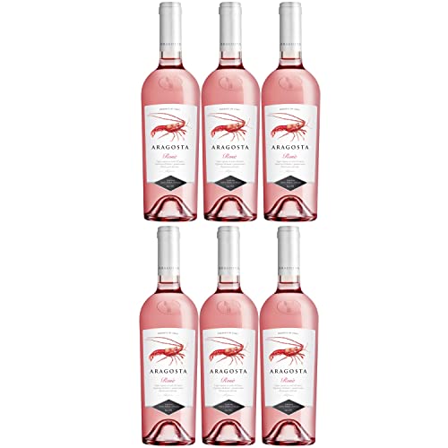 Aragosta rosé DOC Roséwein Wein trocken Italien I Visando Paket (6 x 0,75l) von FeinWert