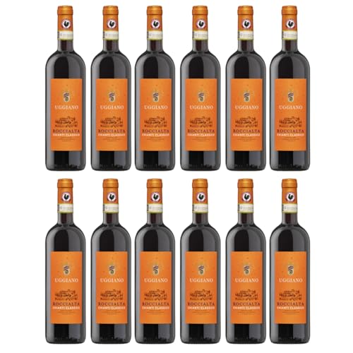 Azienda Uggiano Roccialta Chianti Classico DOCG Rotwein Rot Trocken Italien inkl. FeinWert E-Book (12 x 0,75l) von FeinWert