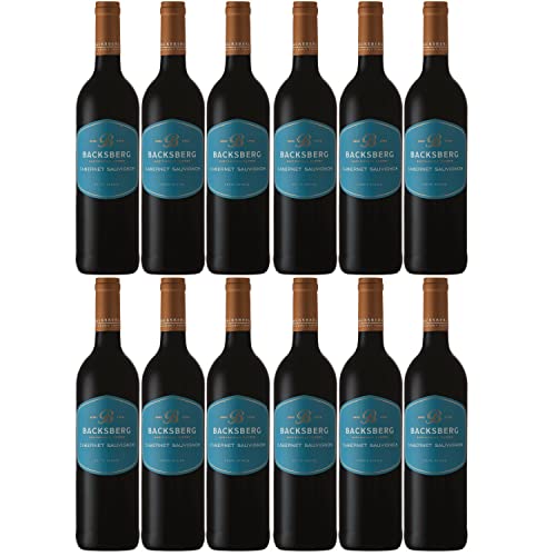 Backsberg Cabernet Sauvignon Rotwein Wein trocken Südafrika I FeinWert Paket (12 x 0,75l) von FeinWert
